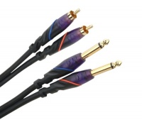 Monster M DJ-CR-2M 1/4 Male Mono to Single Male RCA Cables