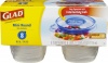 GladWare Mini Round, 4-Ounce Containers with Lids, 8-Count Containers (Pack of 12)