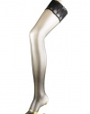 Falke Lunelle 8 Denier Shimmer Stay-up Thigh Highs, Medium, Black