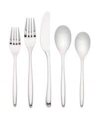 kate spade puts an emphasis on shine with the smooth, elongated silhouettes and luxe stainless steel of Tompkins Street hostess set. Perfect for the modern table but undoubtedly timeless, too.