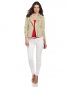 Calvin Klein Jeans Women?s Petite Rib Trim Jacket