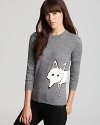 A cartoon fox peeks from the side of this Burberry Brit sweater for a quirky-cool addition to your knitwear collection.