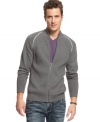 This INC International Concepts sweater is great solo or as a light jacket on warmer days.