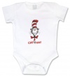 Trend Lab Dr. Seuss Bodysuit, Cat In The Hat, White, 6-9 Months