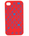 Marc Jacobs Stardust Logo iPhone Case Coral Red Multi