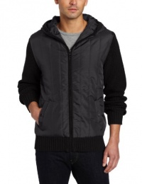 Marc New York Men's Full Zip Hooded Sweater Jacket