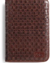 Cole Haan Hand-Woven Leather Kindle Cover with Hinge (Fits Kindle Keyboard), Whiskey