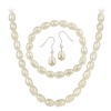 Sterling Silver Cultured Freshwater Pearl 3 Piece Jewelry Set