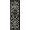 Safavieh Courtyard Collection CY2098-3908 Black and Sand Indoor/Outdoor Area Runner Rug, 2-Feet 4-Inch by 9-Feet 11-Inch