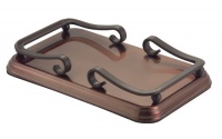 InterDesign York Metal Guest Towel Holder, Bronze