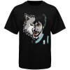 NBA Majestic Ricky Rubio Minnesota Timberwolves Logo Man T-Shirt - Black