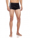 Speedo Men's Nylon Stripe Square Leg Bathing Suit