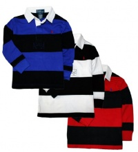 Ralph Lauren Toddler Boy's Long Sleeve Striped Rugby