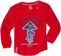 LRG - Kids Boys 2-7 Long Sleeve Little Chemical Living Thermal Shirt, Red, 5