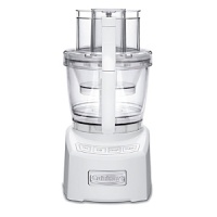 The next generation of kitchen prep, this innovative 14-cup food processor provides home chefs with three food processors in one for professional-level performance. The 11- and 4½-cup work bowls nest inside the 14-cup bowl, while the adjustable 6-position slicing disc and reversible shredding disc handle an array of prep tasks. Die-cast construction for stable operation. Model FP-14. Manufacturer's full 10-year motor warranty and limited 3-year warranty.