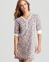 PJ Salvage's blush pink, leopard-print nightshirt is super soft and spot-on for bedtime.