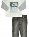 Kenneth Cole Boys 2-7 Twofer Tee With Jeans