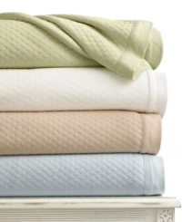 Triple knit, triple comfort! Add a layer of pure softness to your bed with this Quilted Triple Knit Blanket from Martha Stewart Collection, featuring plush quilted texture and your choice of four soothing tones.