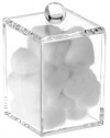 Danielle Square Acrylic Tall Cotton Ball Holder