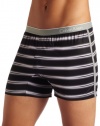 Calvin Klein Men's Ck One Microfiber Slim Fit Fashion Boxer, Gradient Stripe/Black, Small