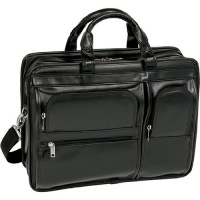 MCKLEIN HUBBARD 88435 Black Double Compartments Laptop Case Bag