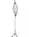 Jamie Kole Dew Drop Sterling Silver and Swarovski Crystal Double Glass Pendant Necklace