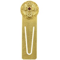 Sistine Cross Gold Tone Bookmark