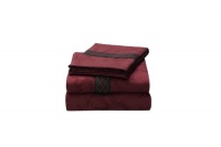 Natori Dynasty 300-Thread-Count Bamboo-Derived Rayon and Cotton Jacquard California King Fitted Sheet