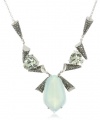 Judith Jack Mint Sterling Silver, Marcasite, Chalcedony and Green Amethyst Necklace