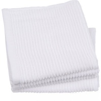 Now Designs Ripple Dishcloth Set of 4, White