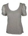 INC International Concepts Womens Petite Lace Top