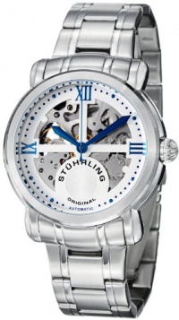 Stuhrling Original Men's 386.33113 Classic Delphi Argent Automatic Skeleton Stainless Steel Bracelet Watch