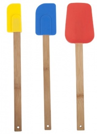 Core Bamboo Bamboo and Silicone 3-Piece Utensil Set, London