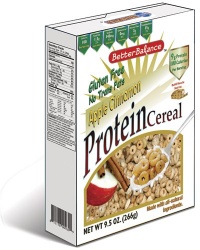 Kay's Naturals Gluten Free Apple Cinnamon Protein Cereal, 9.5-Ounce Boxes (Pack of 6)