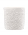 Darling florals are intricately sculpted in rich white bisque porcelain for a clean, beautiful way to present your favorite scent. From Lenox.