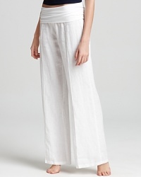 Fresh Laundry Pants - Foldover Linen Pants