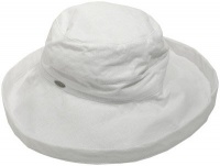 SCALA Cotton Canvas Sunhat (White)