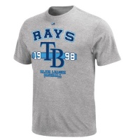 MLB Mens Tampa Bay Rays Opening Series Short Sleeve Basic Tee By Majestic