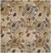 Area Rug 8x8 Square Transitional Ivory Color - Surya Bombay Rug from RugPal