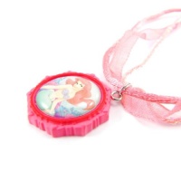 Necklace child Princesses Disney raspberry.