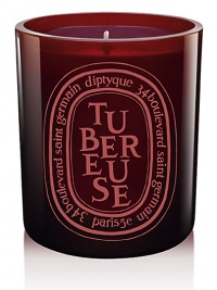 The classic Tubereuse scent presented in a mouth-blown glass tinted during production for a shiny finish that lets you see the candle flame. Tubereuse scent recalls the dusk, the heady fragrance of this intoxicating, beguiling flower deploys its captivating sensuality. Size: 10.2 oz.Floral50-60 hours burn timeKeep wick trimmed to ½ to ensure optimal useHand poured and made in France