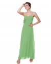 Ever Pretty Spaghetti Straps Ruffles Chiffon Flower Wedding Dress 09599, HE09599AQ12, Aqua Green, 10US