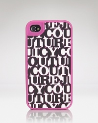 All hands on tech with this Juicy Couture iPhone case crafted of silicone - it's sure to keep your digital device looking chic.