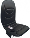 Roadpro RP-1368HM 12V Heated Seat/Back Cushion with 5 Powerful Motors for Upper and Lower Back Massages, Black