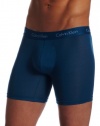 Calvin Klein Men's Micro Modal Boxer Brief, Blue Spell, Medium