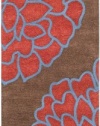 Area Rug 2x8 Runner Contemporary Mushroom-Blue Color - Surya Artist Studio Rug from RugPal