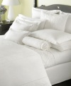 Martha Stewart Trousseau Clover King Bedskirt White