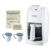 Cuisinart DGB-500 Grind & Brew 12-Cup Automatic Coffeemaker in White Bundle