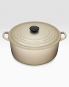 Crafted from heavy stoneware, Le Creuset cookware is the ultimate ingredient for chefs and home cooks worldwide. With its recessed-edge lid, this enameled cast iron oven masters slow cooking, evenly distributing and retaining heat.