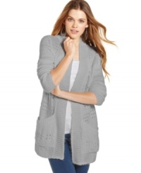 With its plush, open-knit design, It's Our Time's oversized cardigan is the perfect style to warm-up to.